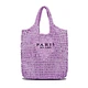 2024 women's bag new style single shoulder cotton and linen handbag cross-border trend, grass weaving elements